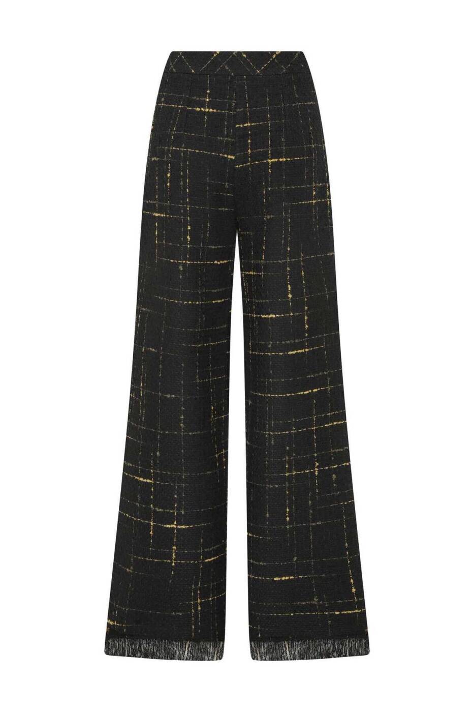  Fermuarlı Çizgili Kadın Pantolon Standart Renk - 5