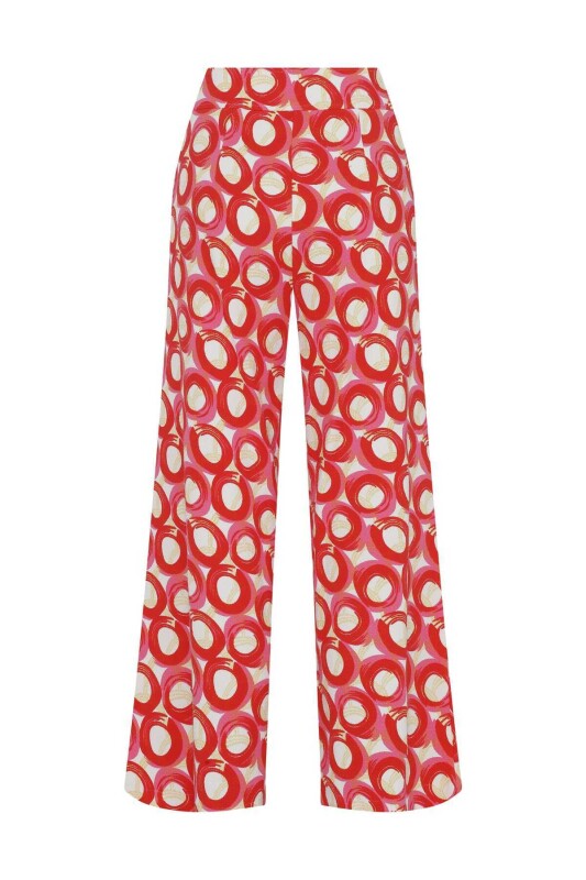 Fermuarlı Desenli Kadın Pantolon Standart Renk - 5