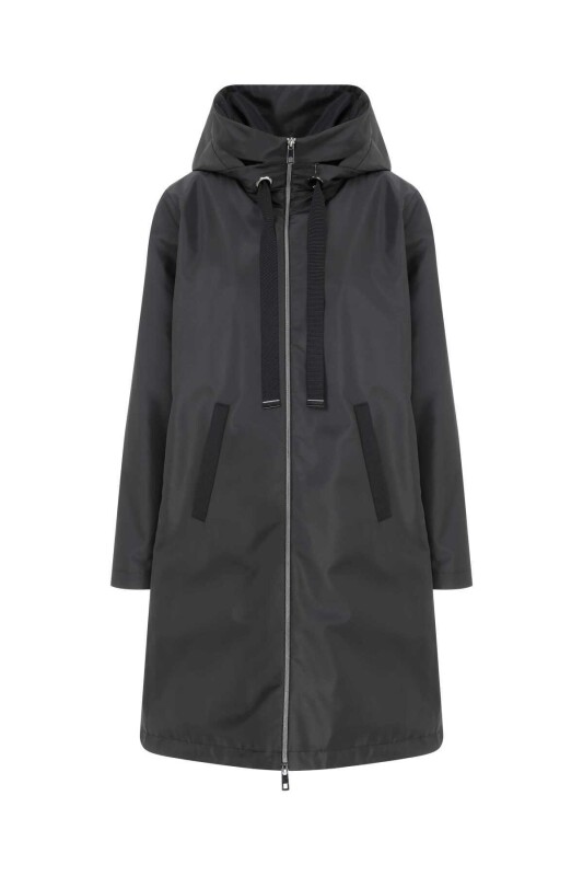  Fermuarlı Uzun Mont Siyah - 4