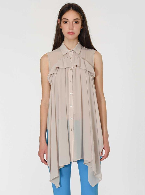 Fırfırlı Bluz Taş - 1