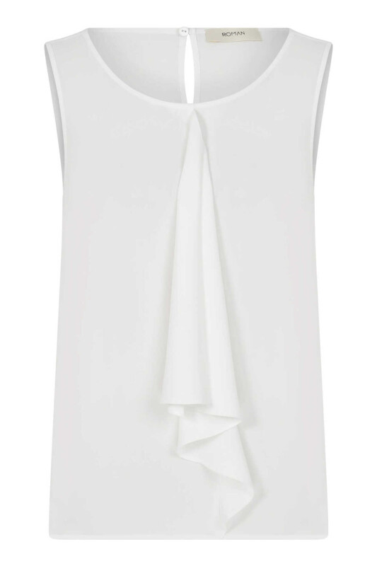  Fular Detaylı Bluz Beyaz - 4