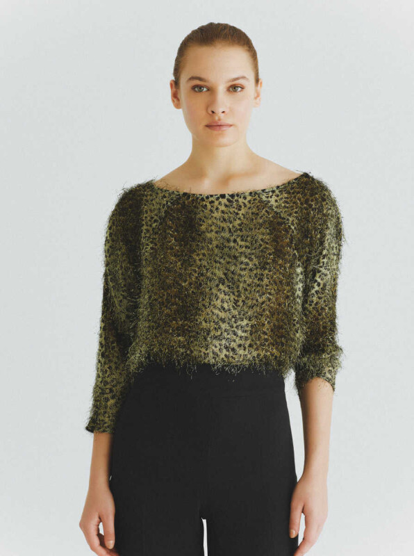  Geniş Paça Kadın Pantolon Antrasit - 3