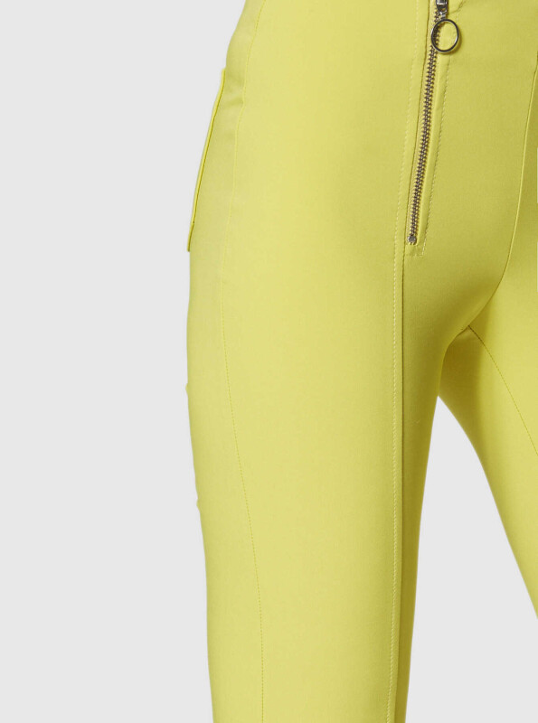 Geniş Paça Kadın Pantolon Küf Sarısı - 4