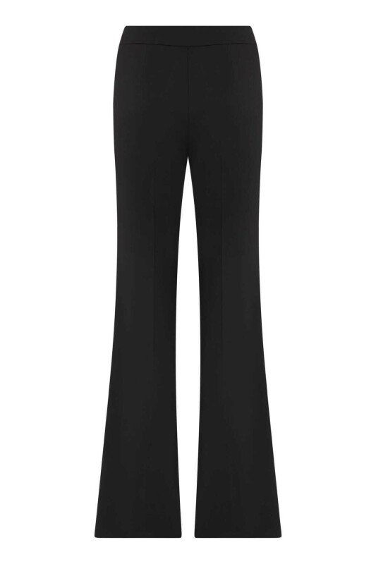  Geniş Paça Kadın Pantolon Siyah - 5