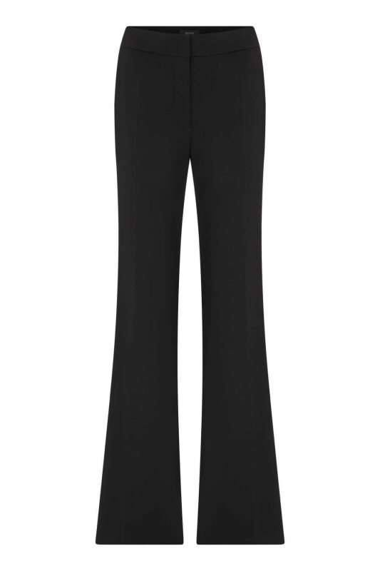  Geniş Paça Kadın Pantolon Siyah - 4