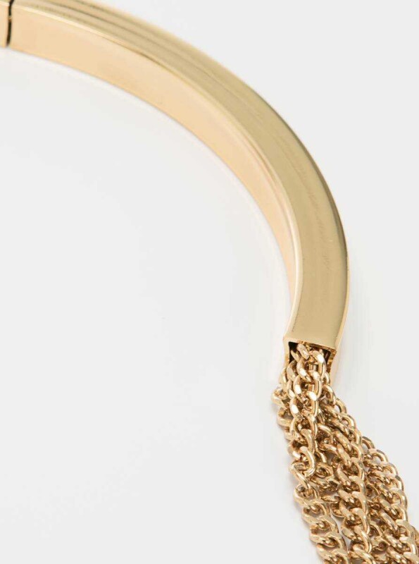 Gold Detaylı Kadın Zincir Kolye Gold - 2