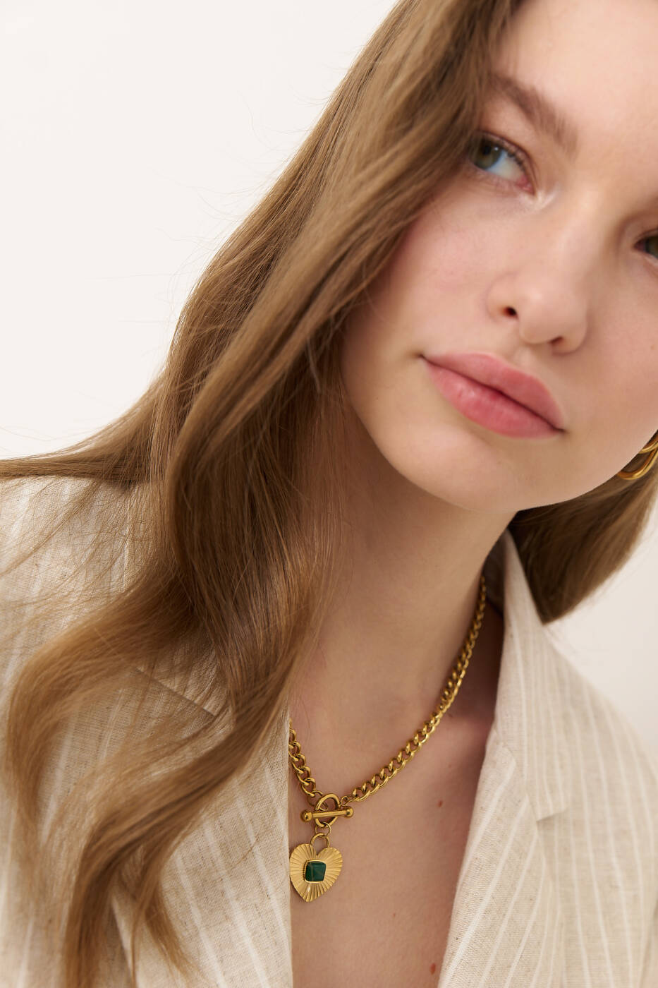 Gold Kalp Figürlü Kolye Standart Renk - 2