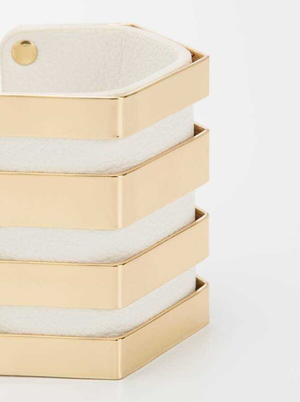 Gold Rengi Bilezik Beyaz - 2