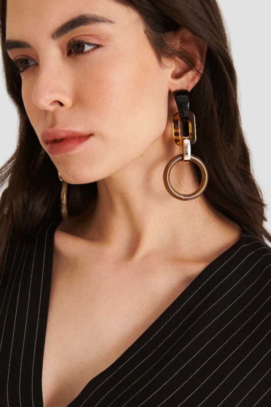 Halkalı Kadın Küpe Standart Renk - 1