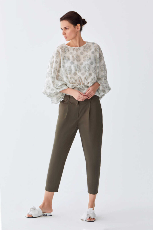 Havuç Model Pantolon Haki - 3