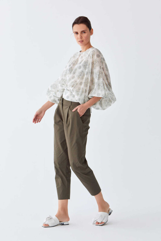 Havuç Model Pantolon Haki - 4