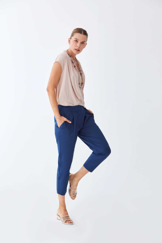 Havuç Model Pantolon Lacivert - 3