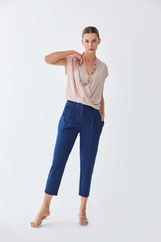 Havuç Model Pantolon Lacivert - 4