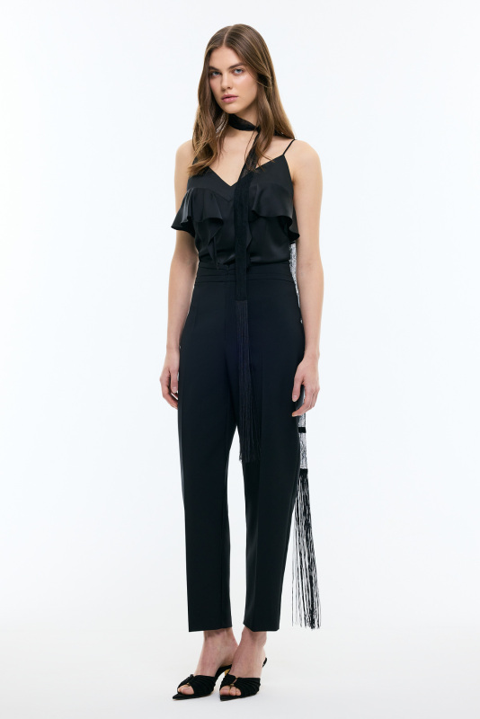 Havuç Pantolon Siyah - Roman