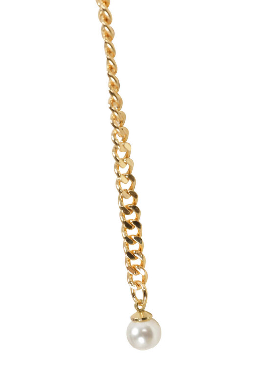  İnci Detaylı Zincir Kadın Kemer Gold - 2