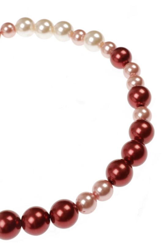  İnci Görünümlü Parlak Kolye Standart Renk - 2