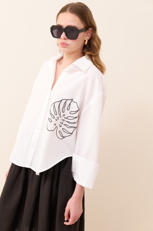 İşlemeli Gömlek Standart Renk - 4