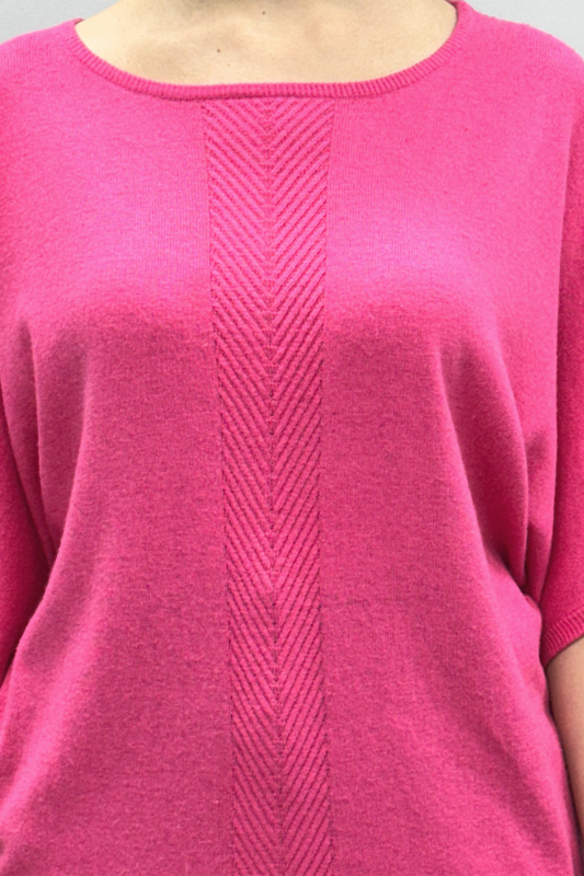 Kısa Kollu Triko Pembe - 3