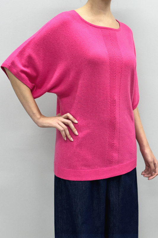 Kısa Kollu Triko Pembe - 4