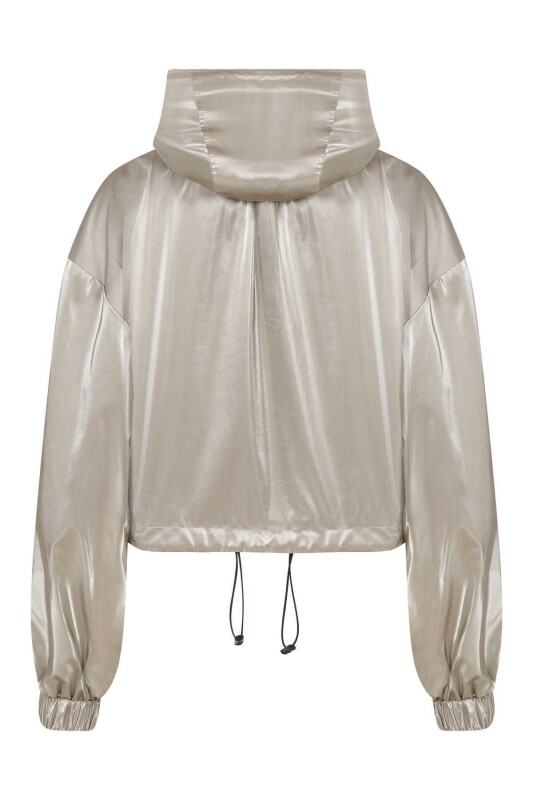 Kapüşonlu Yağmurluk Bej - 5