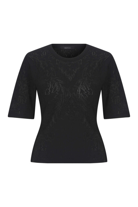 Kısa Kol Triko Siyah - 4