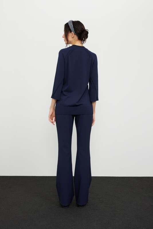 Truvakar Kol Basic Triko Lacivert - 2