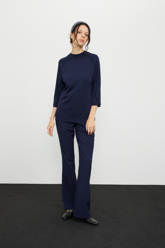 Truvakar Kol Basic Triko Lacivert - 3