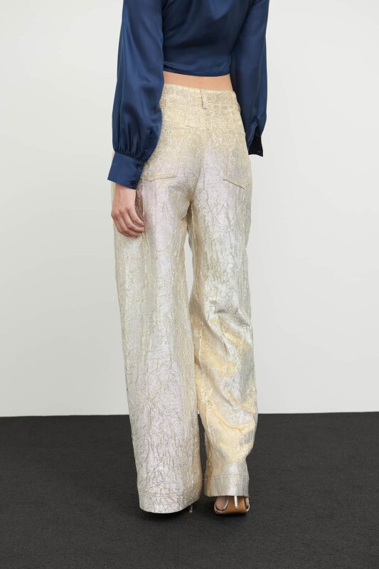 Jakarlı Pantolon Gold - 2