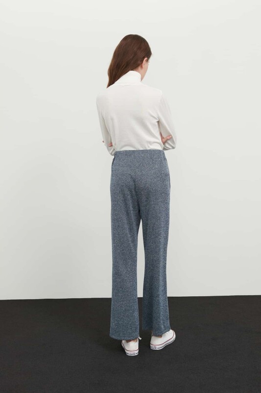 Beli Lastikli Örme Pantolon Standart Renk - 2