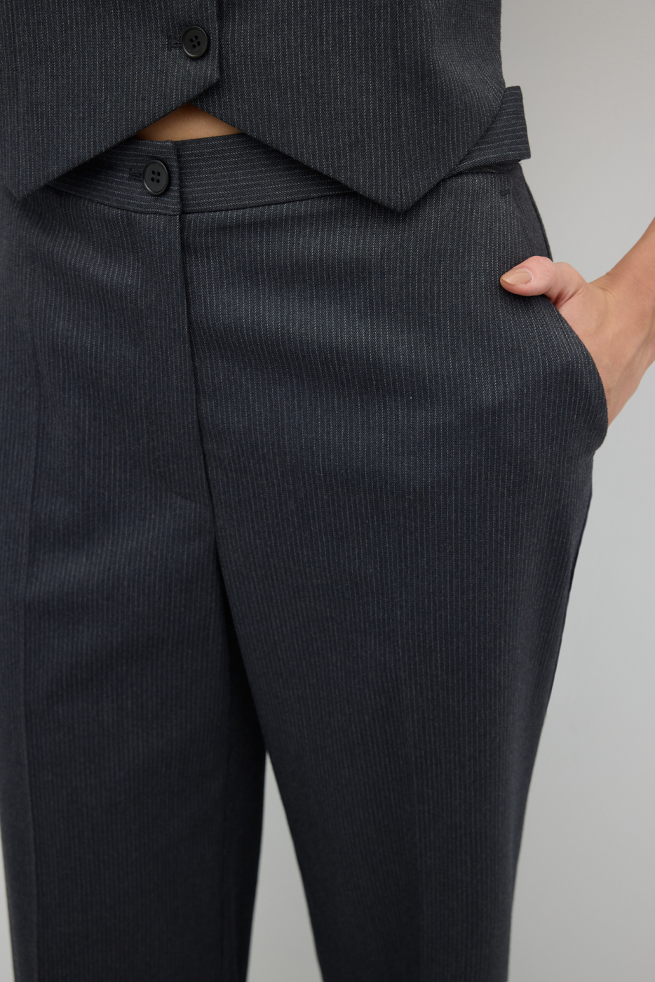 Geniş Paça Pantolon Standart Renk - 4