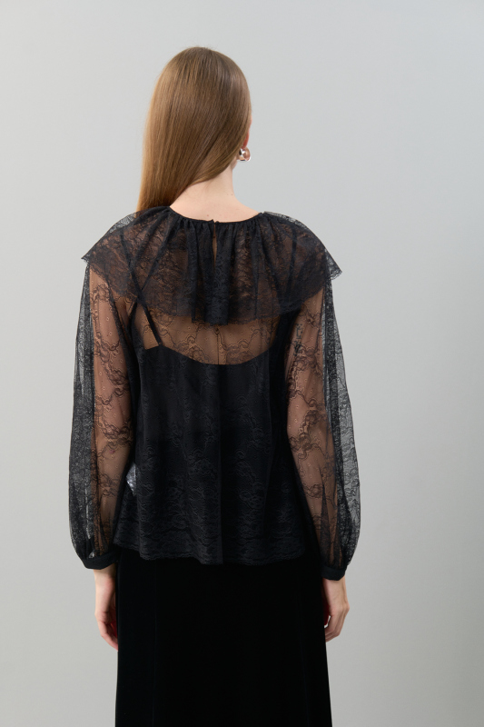 Dantel Bluz Siyah - Roman (1)
