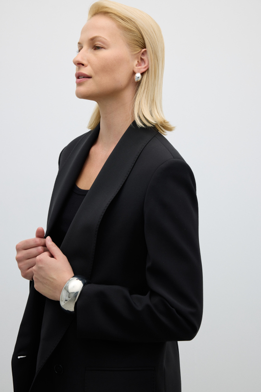 Kruvaze Ceket Siyah - 4