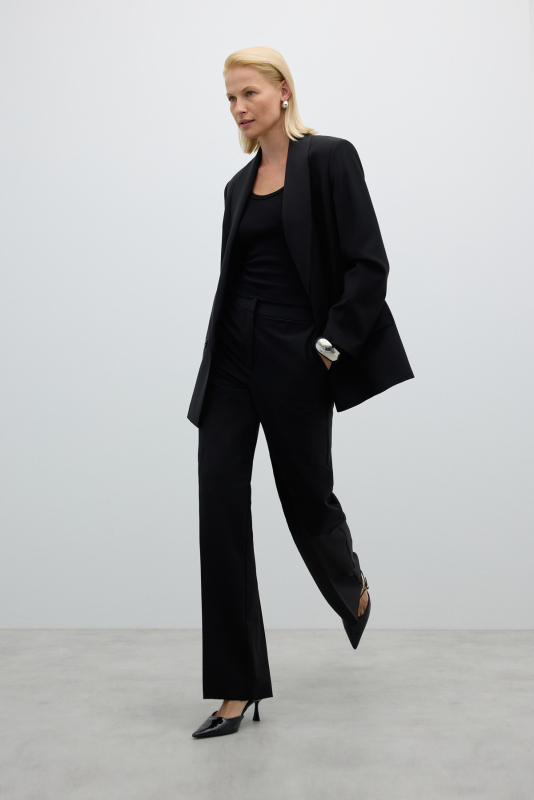 Kruvaze Ceket Siyah - 3