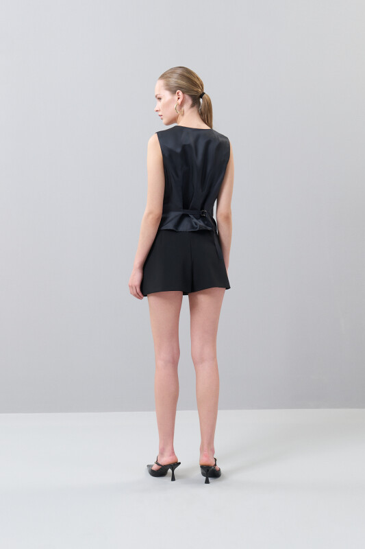 Jakar Desenli Yelek Olive - 2