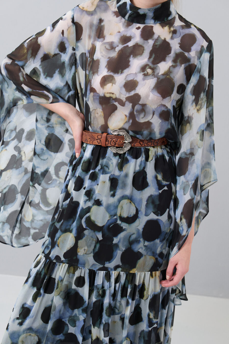 %100 Deri İşleme Detaylı Kemer Taba - 1