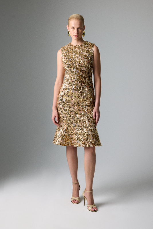 K26 11510 Elbise Gold - Roman