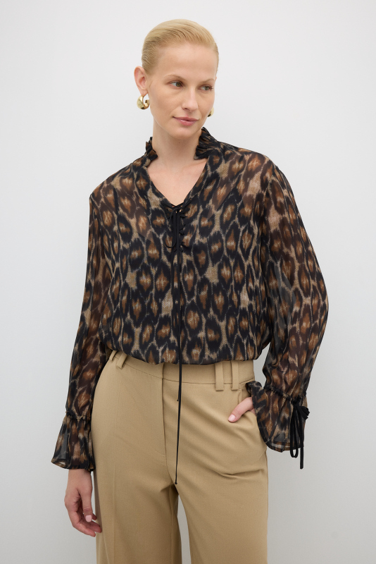 Leopar Desenli Tunik Standart Renk - 1
