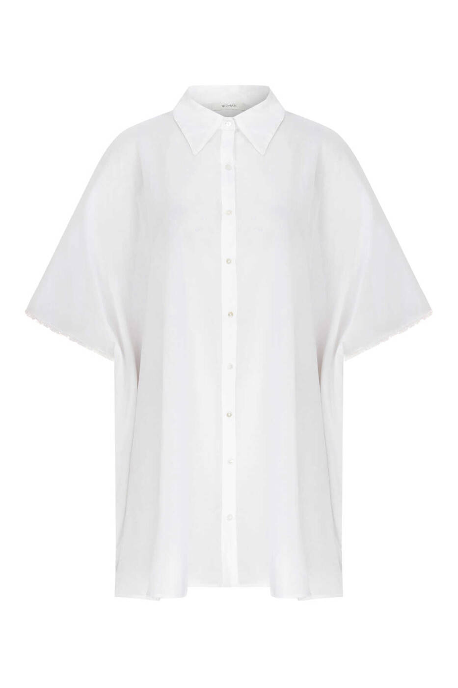 Kadın Gömlek Elbise Beyaz - 4