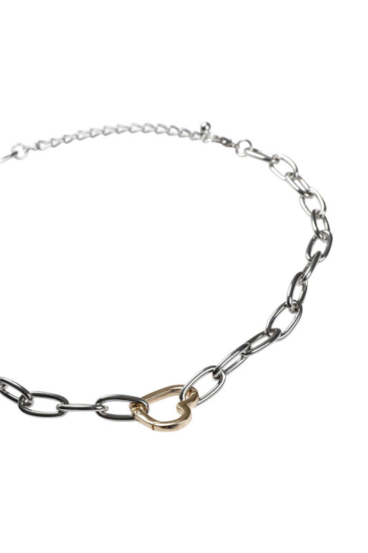  Kalp Detaylı Kadın Kolye Gümüş - 2