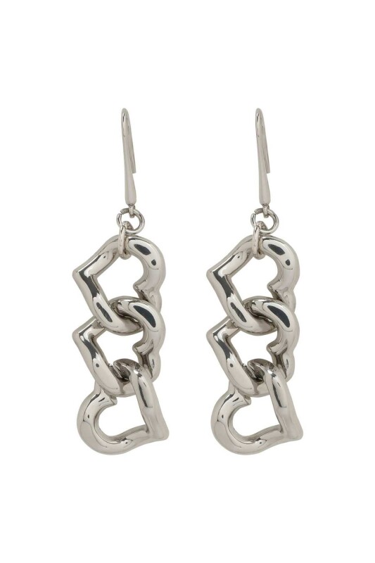 Kalpli Zincir Küpe Gümüş - 2