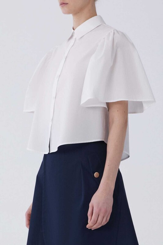 Karpuz Kol Gömlek Beyaz - 3