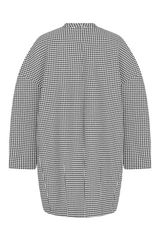  Kazayağı Desenli Kap Siyah-Beyaz - 5