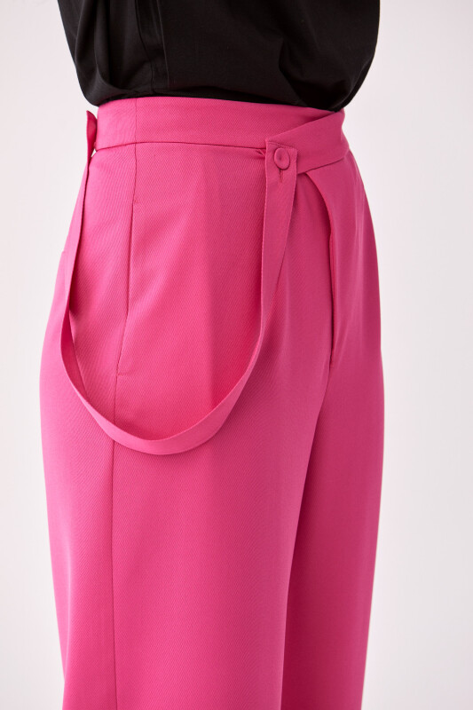 Kemer Detaylı Pantolon Fuşya - 4