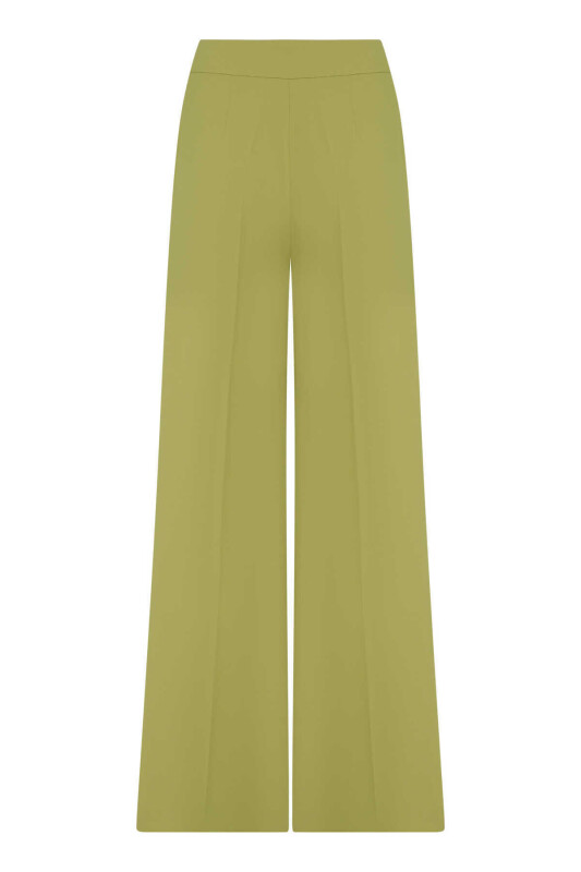  Kemerli Kadın Pantolon Yeşil - 4