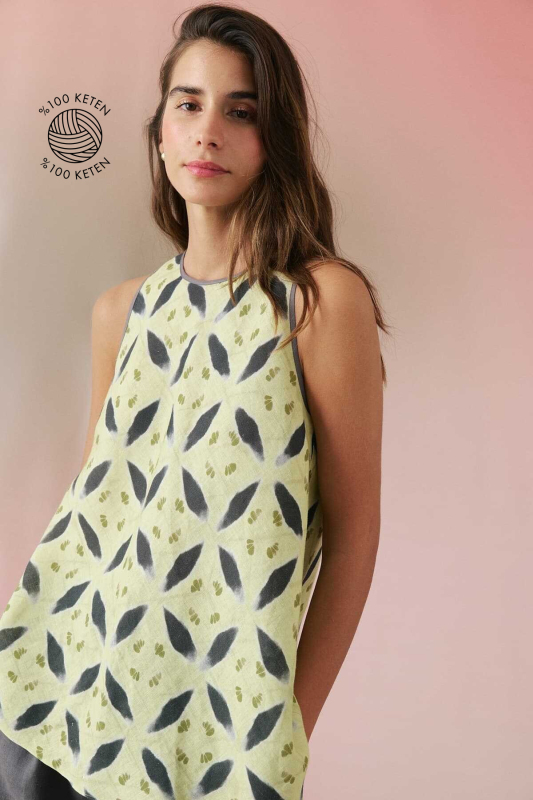 Keten Bluz Standart Renk - 1