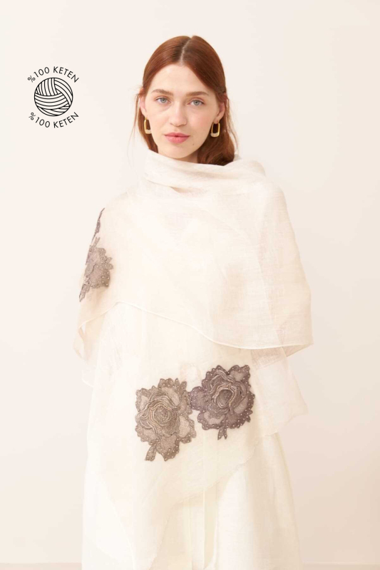 Keten Şal Standart Renk - 1