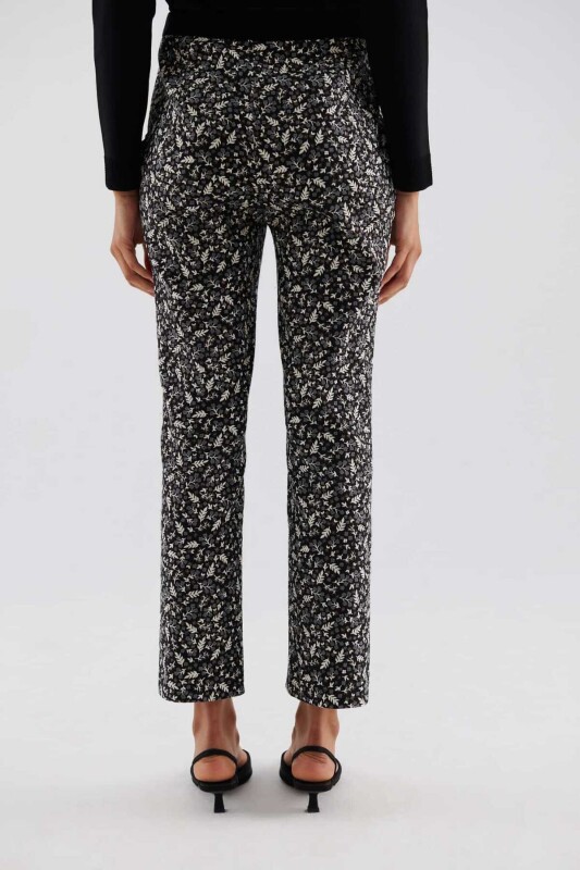  Kısa Paça Desenli Pantolon Standart Renk - 2