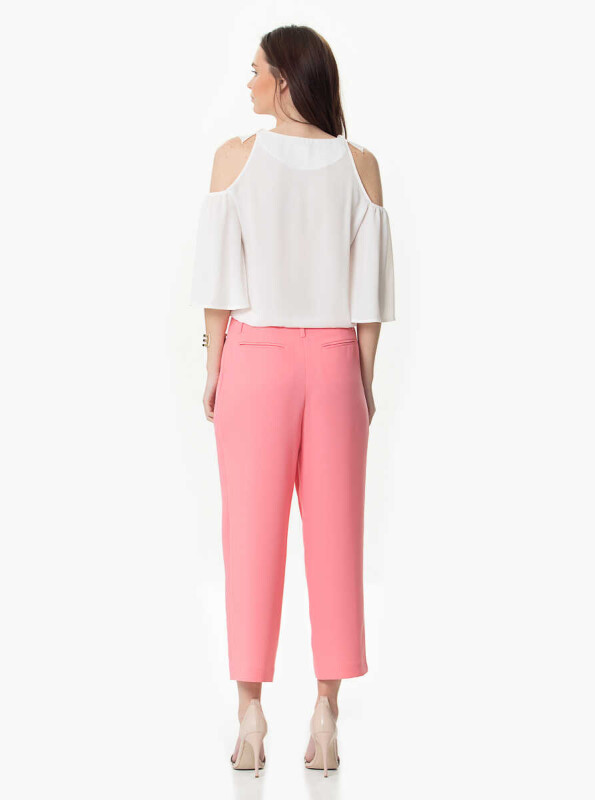 Kısa Paça Pantolon Pembe - 2