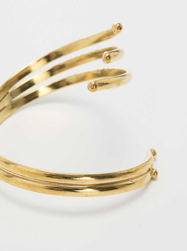 Kıvrımlı Gold Kadın Bilezik Standart Renk - 2