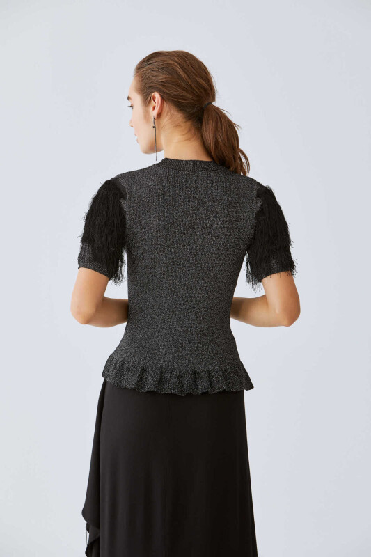  Kolları Püsküllü Triko Standart Renk - 3